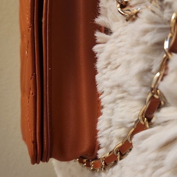 Bebe quilted bag with Gold rope chain cross body bag. Gently Used - Picture 2 of 16